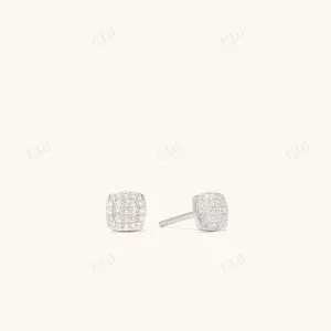 0.13CT Lab Grown Cushion Stud Diamond Earrings