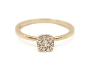 0.67 Carat Champagne Diamond Solitaire Ring