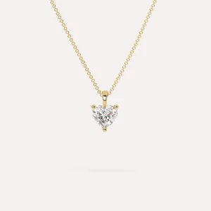 1 carat Heart Diamond Pendant Necklace