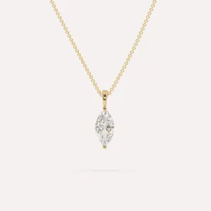 1 carat Marquise Diamond Pendant Necklace