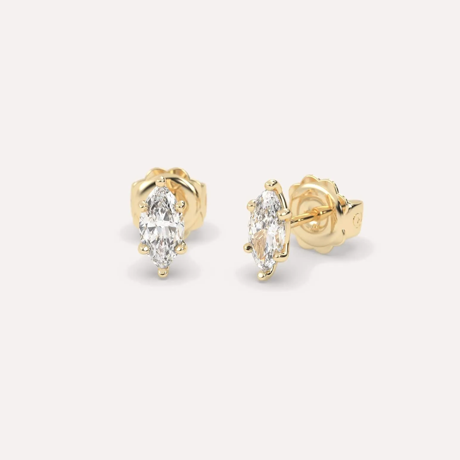 1 carat Marquise Diamond Stud Earrings