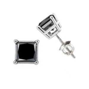 1 CTW Diamond Solitaire Stud Earrings in 10KT White Gold