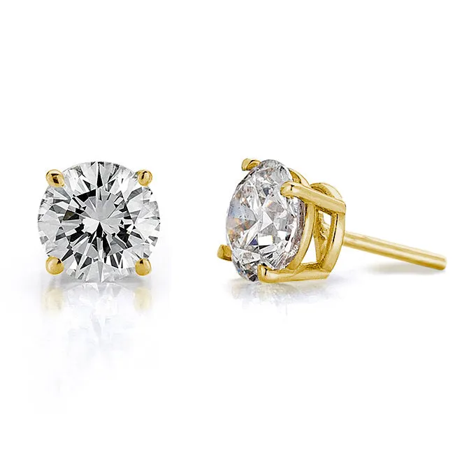 1/2 CTW Diamond Stud Earrings - Classic