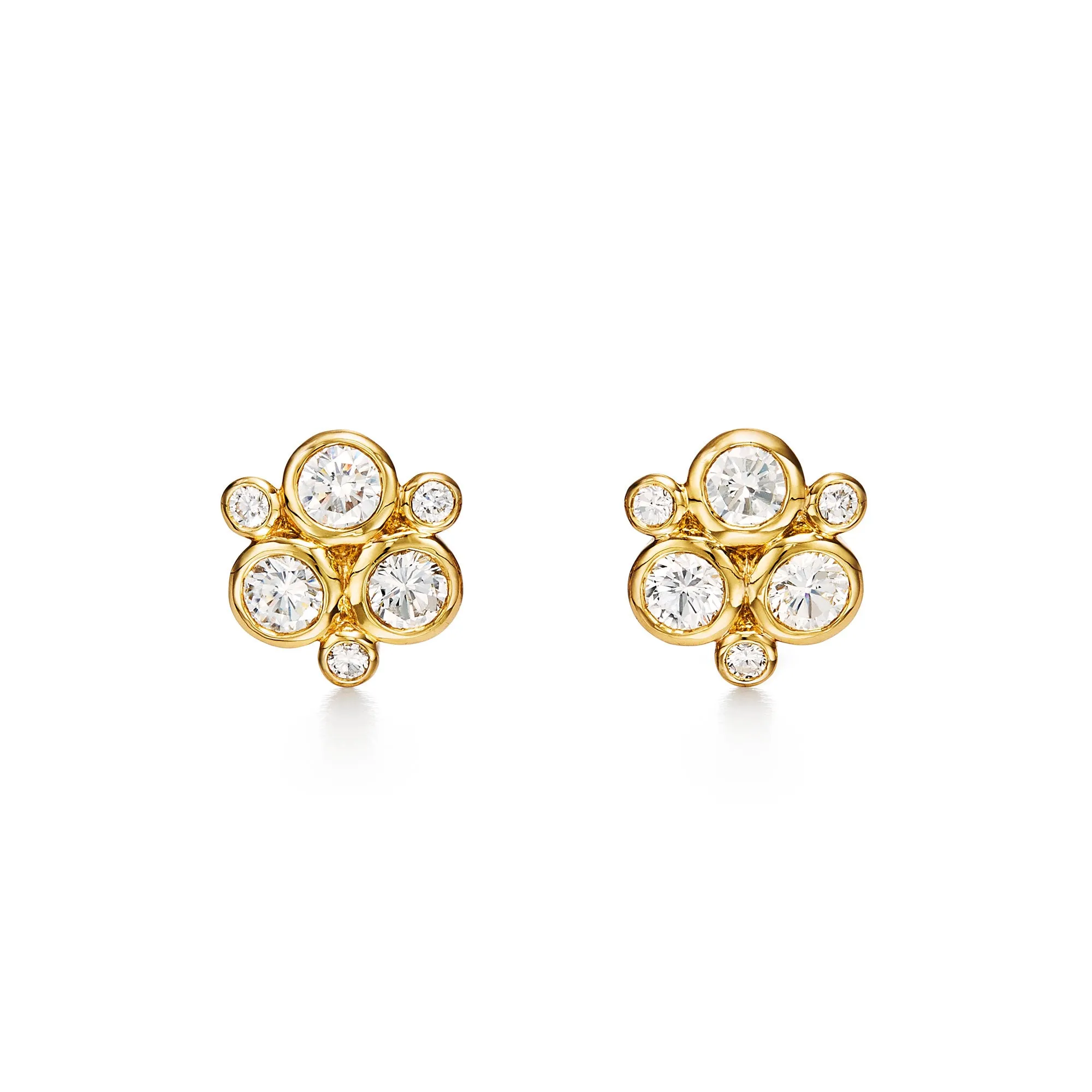 18K Classic Diamond Trio Earrings