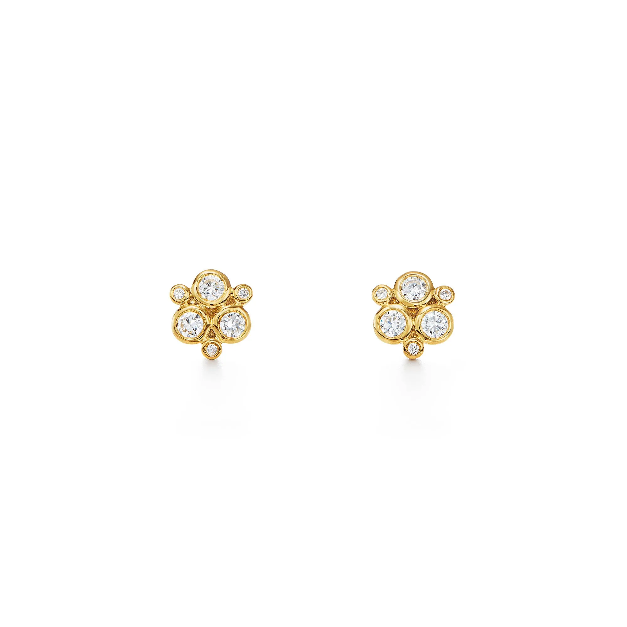 18K Classic Diamond Trio Earrings