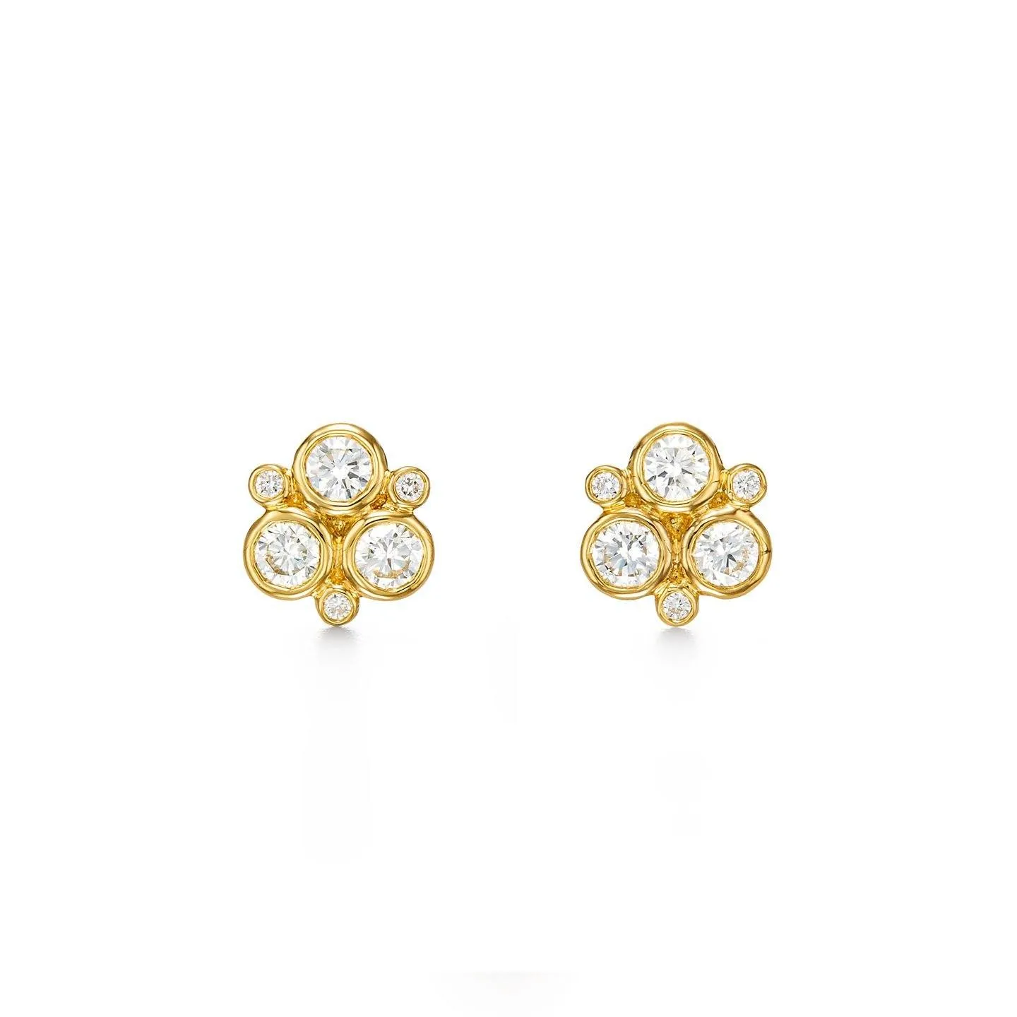 18K Classic Diamond Trio Earrings