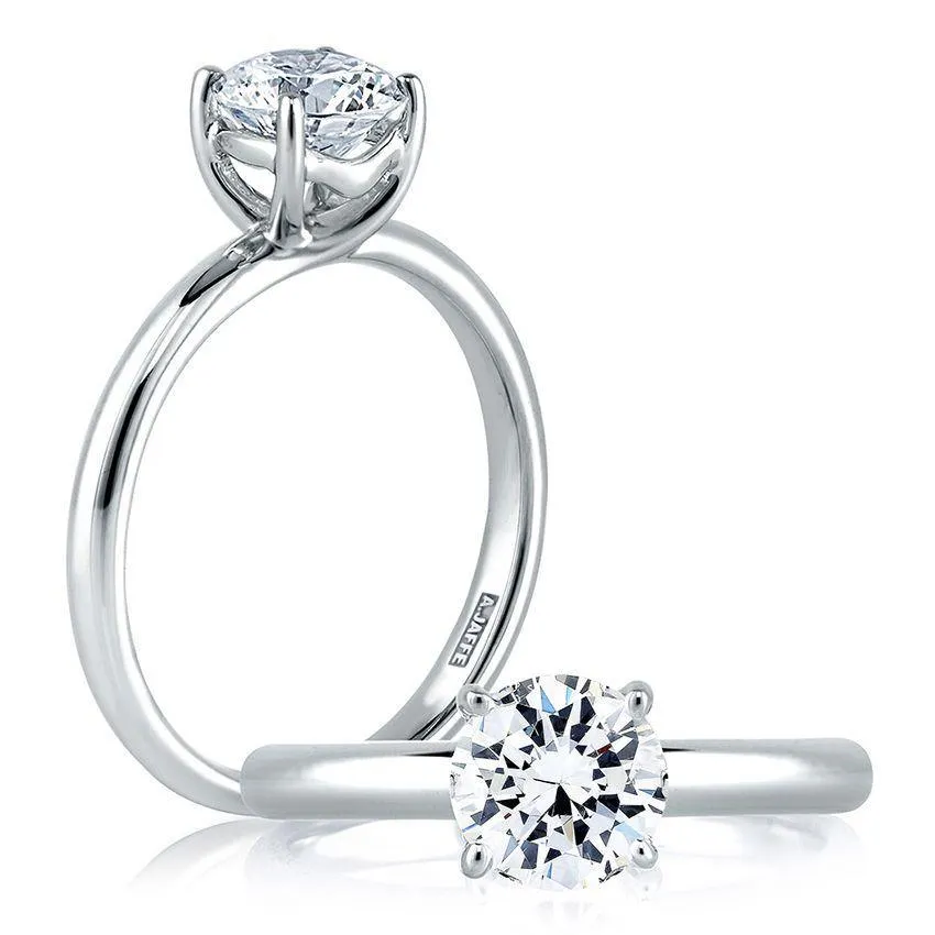 A. Jaffe Classic Solitaire  Semi-Mount Engagement Ring