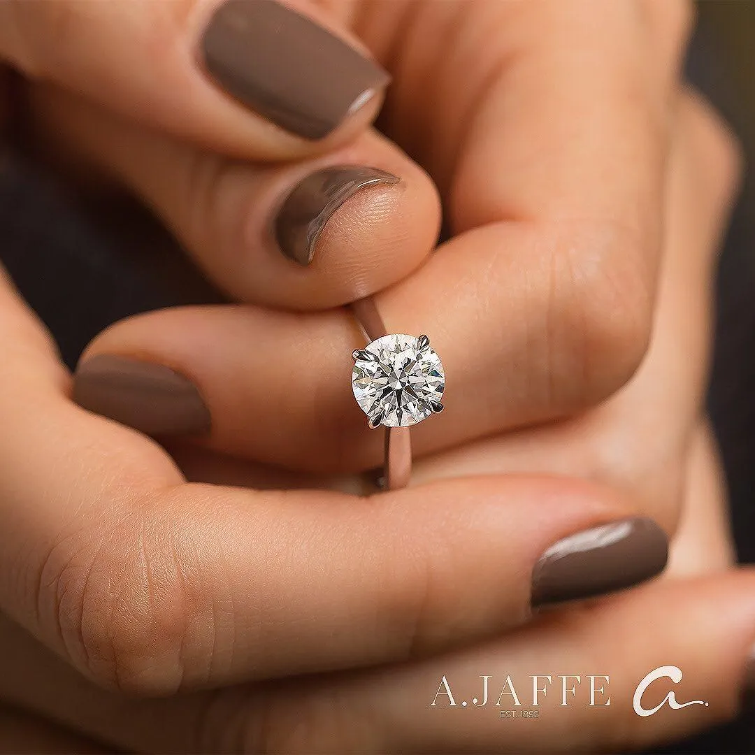 A. Jaffe Classic Solitaire  Semi-Mount Engagement Ring