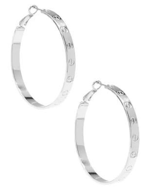 Accessories-Bolted Hoop Earrings