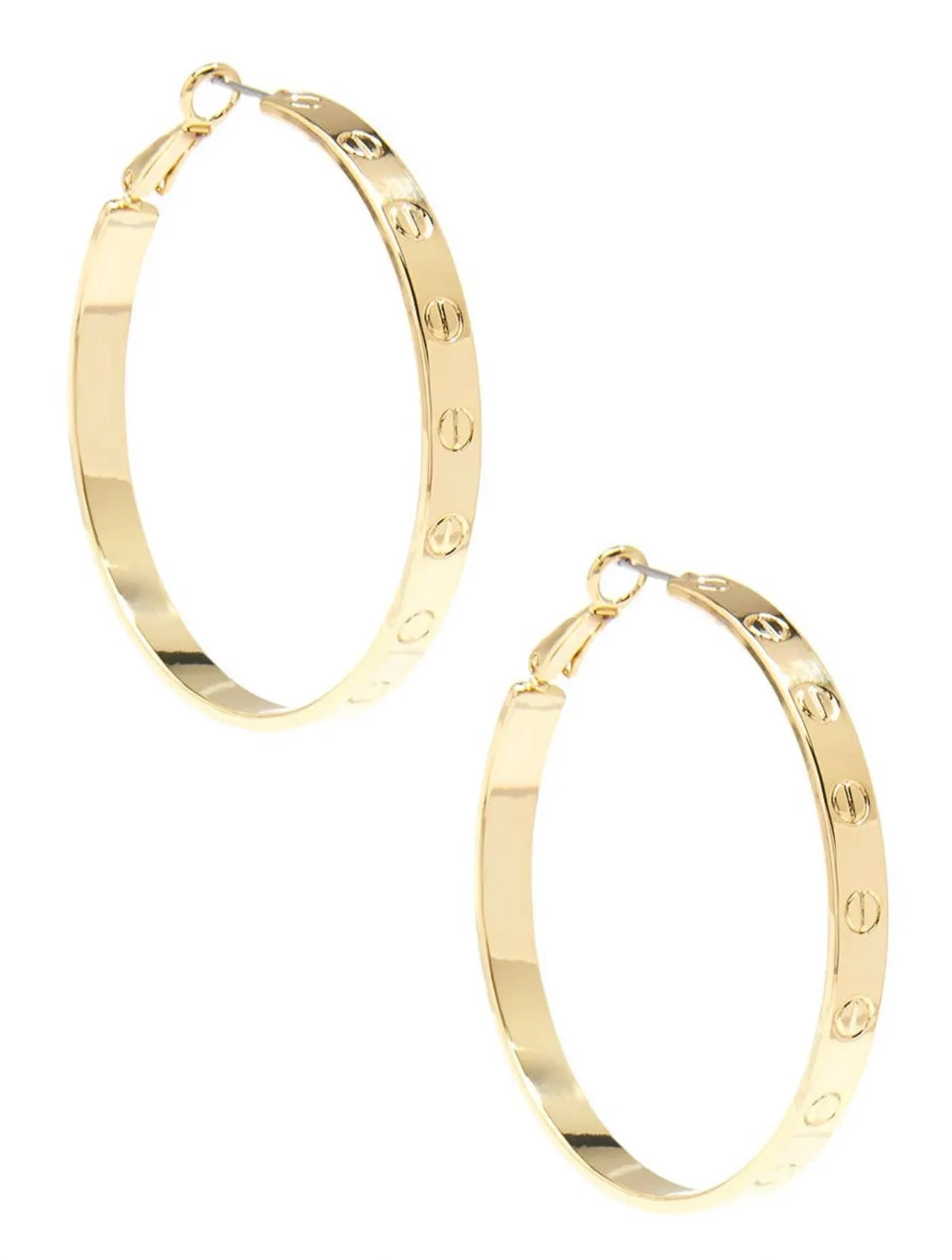 Accessories-Bolted Hoop Earrings