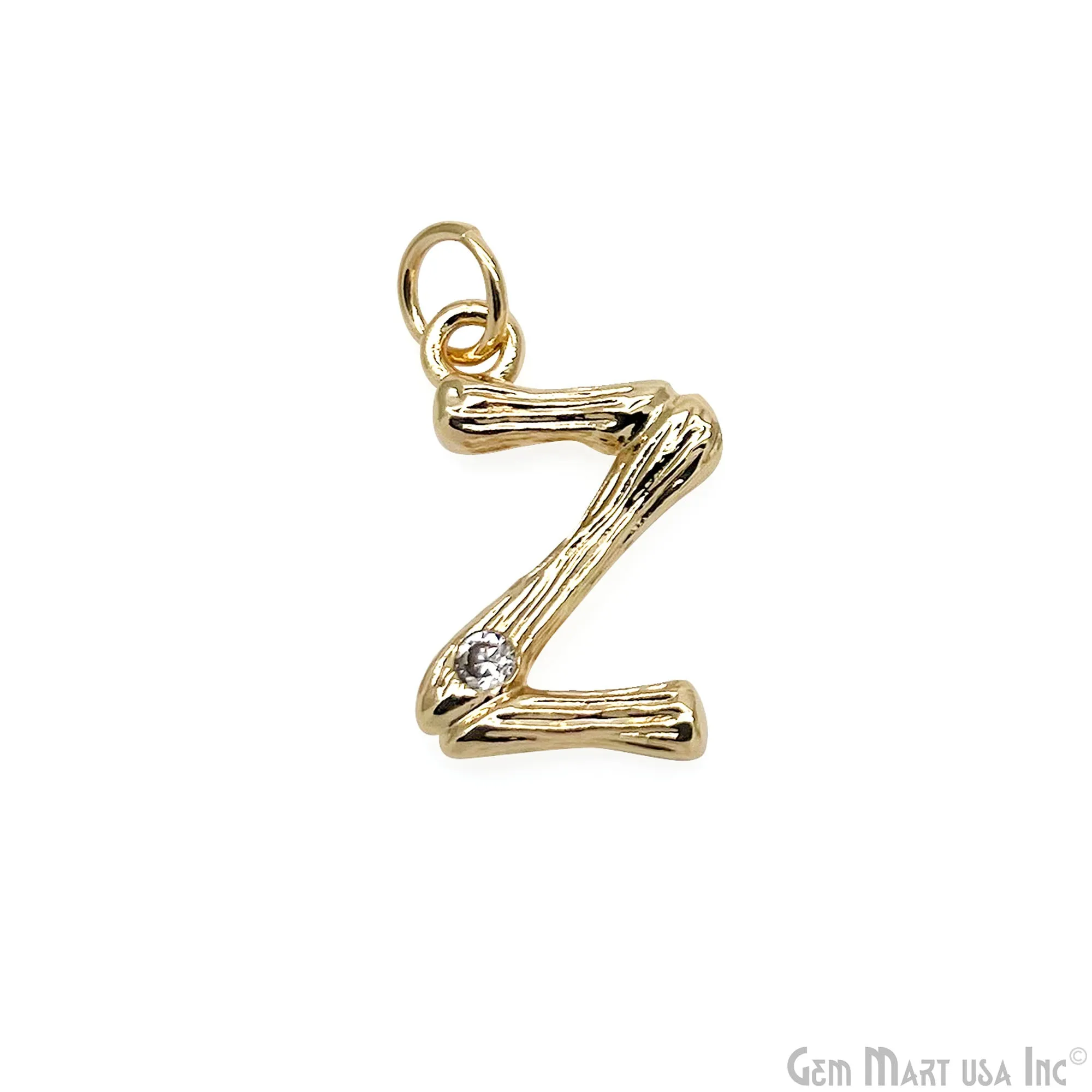 Alphabets 15mm Single Bail Pendants, Letter Charms, Personalized Necklace