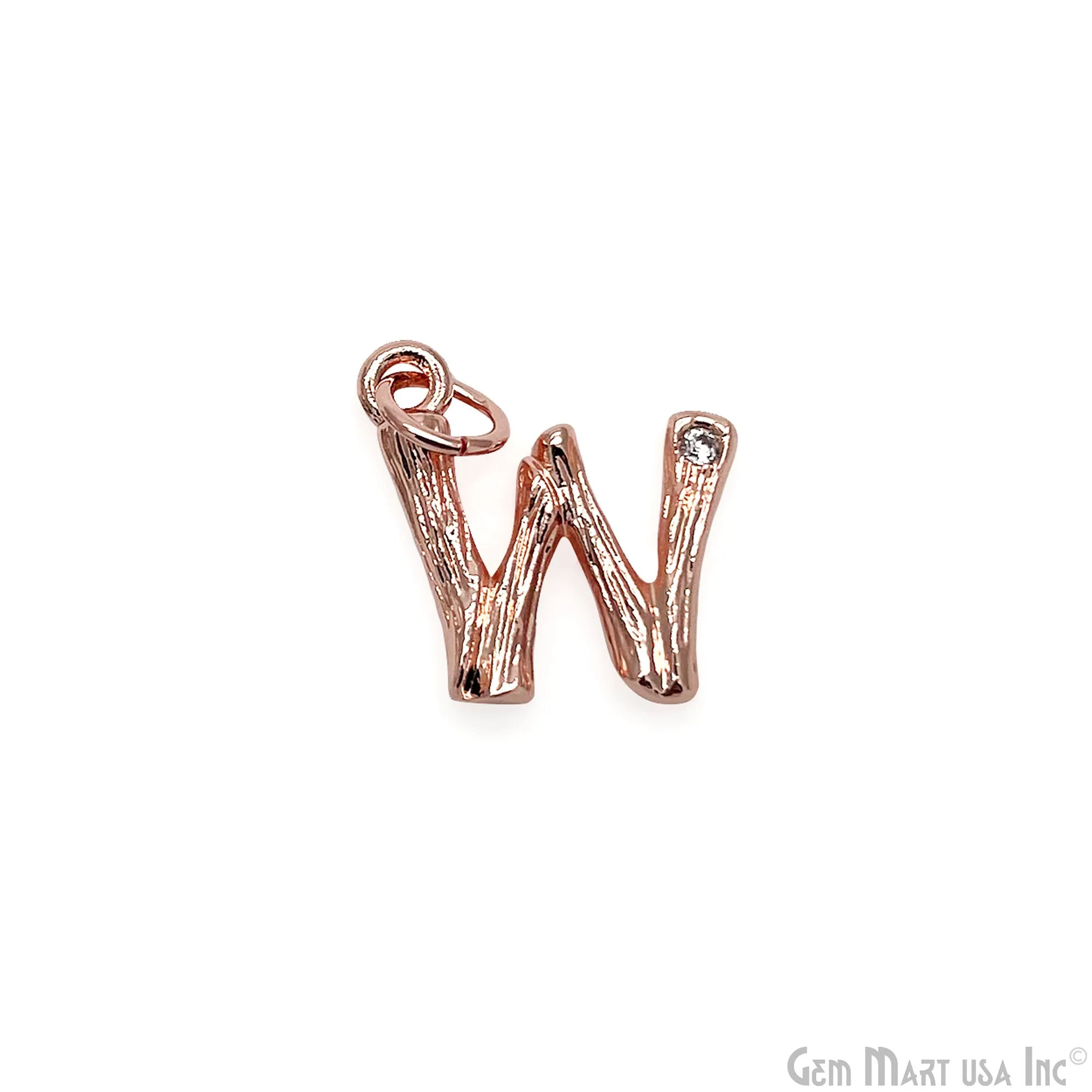 Alphabets 15mm Single Bail Pendants, Letter Charms, Personalized Necklace