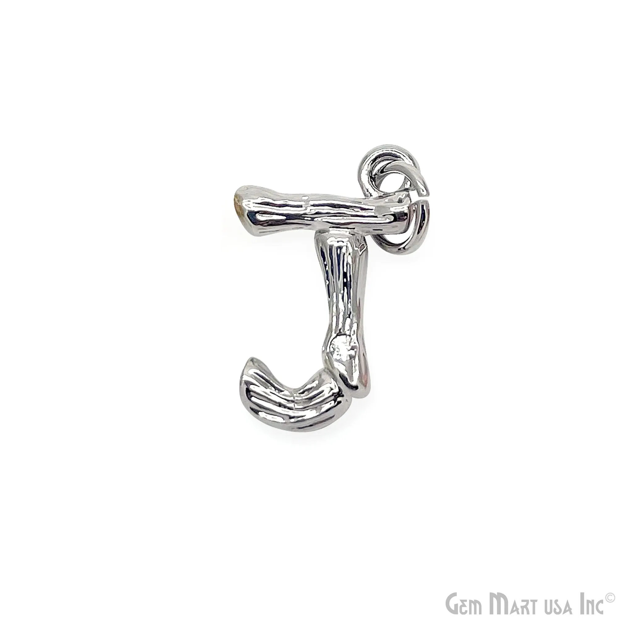 Alphabets 15mm Single Bail Pendants, Letter Charms, Personalized Necklace