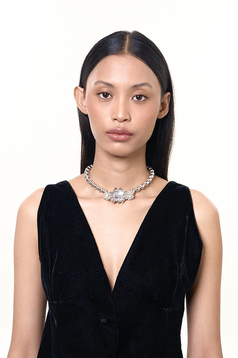 ARIA PEARL AND CRYSTAL CHOKER