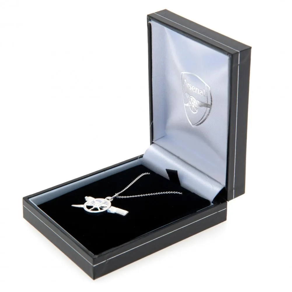 Arsenal FC Sterling Silver Pendant & Chain