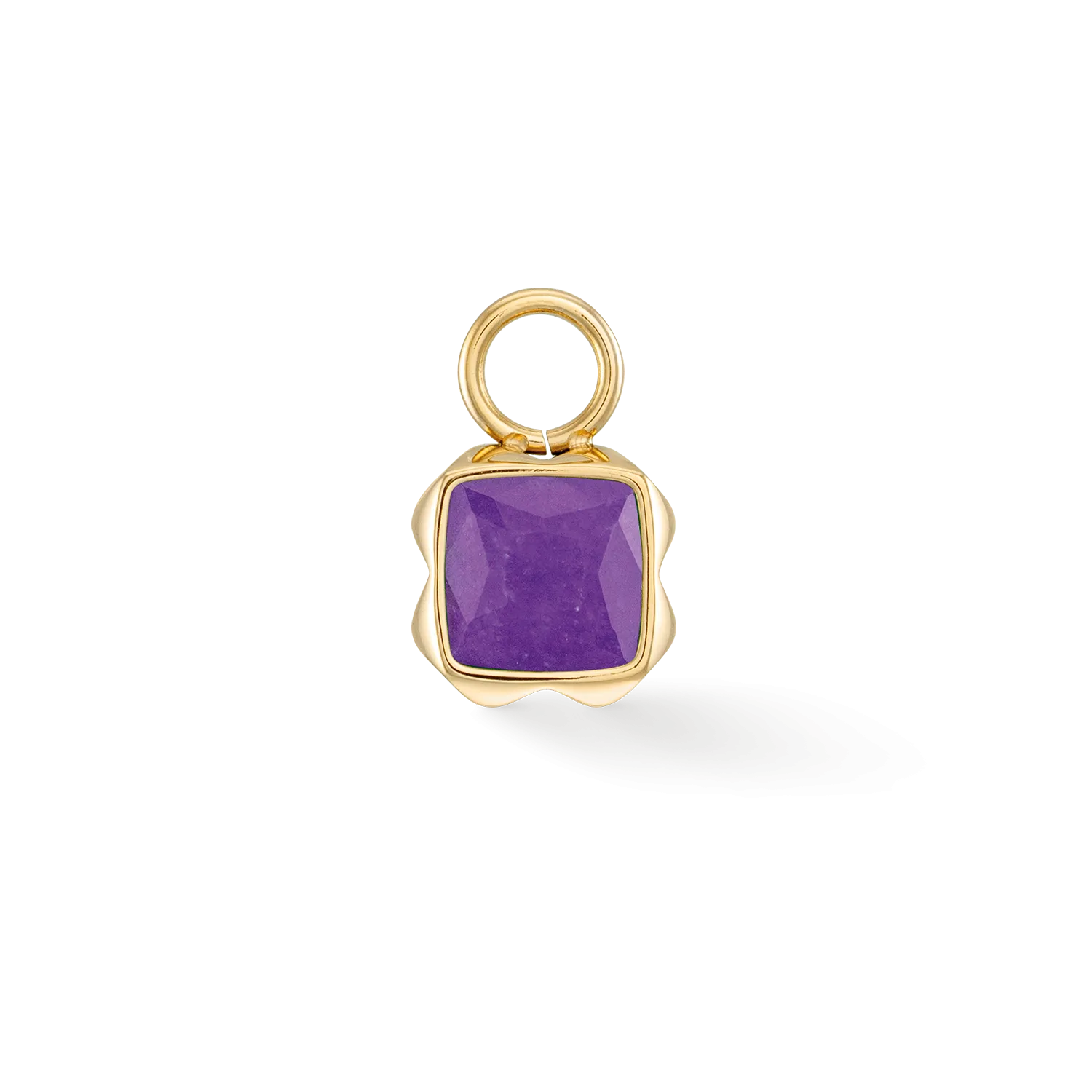 Birthstone February Charm Sugilite Gold