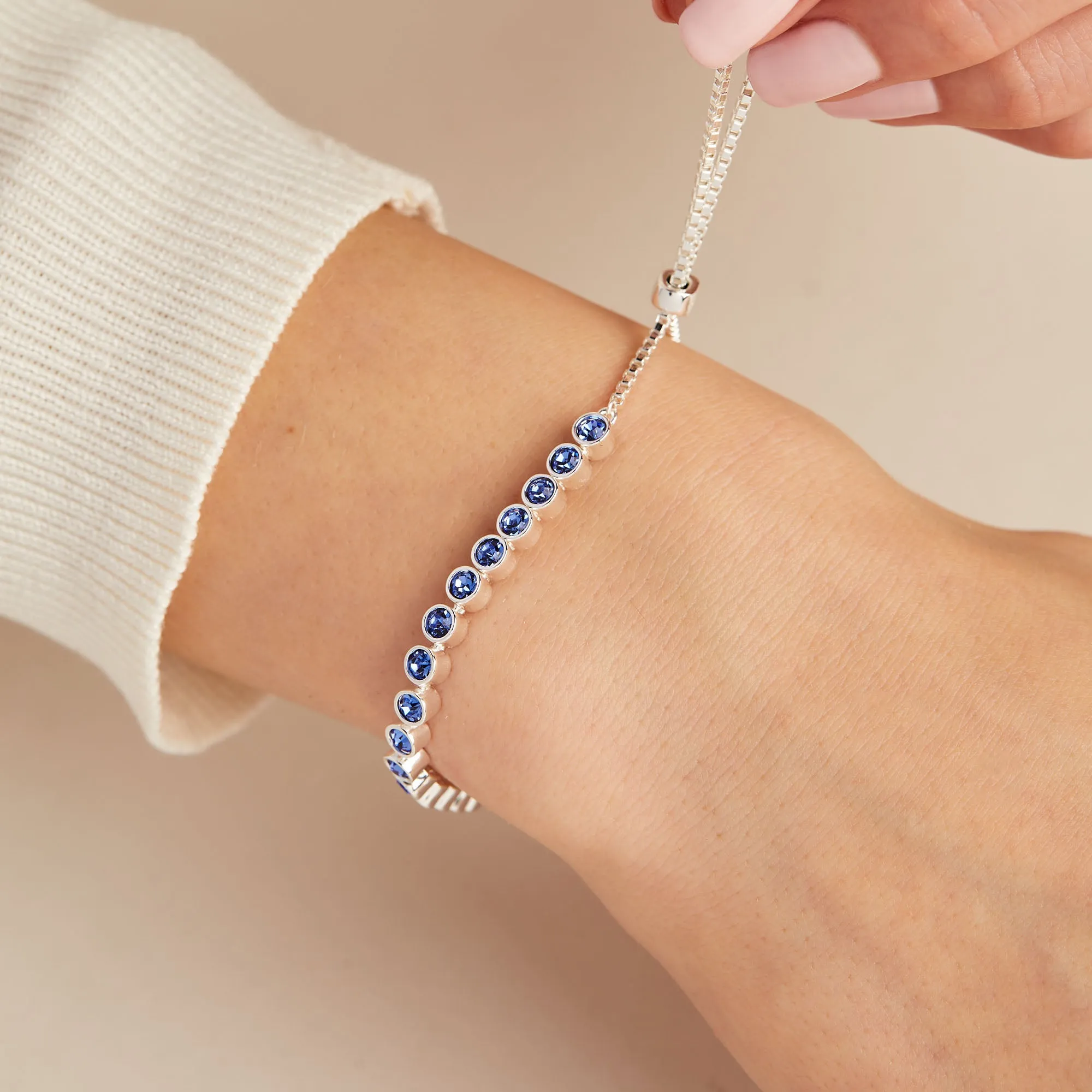 Bolo Tennis Bracelet, Sapphire