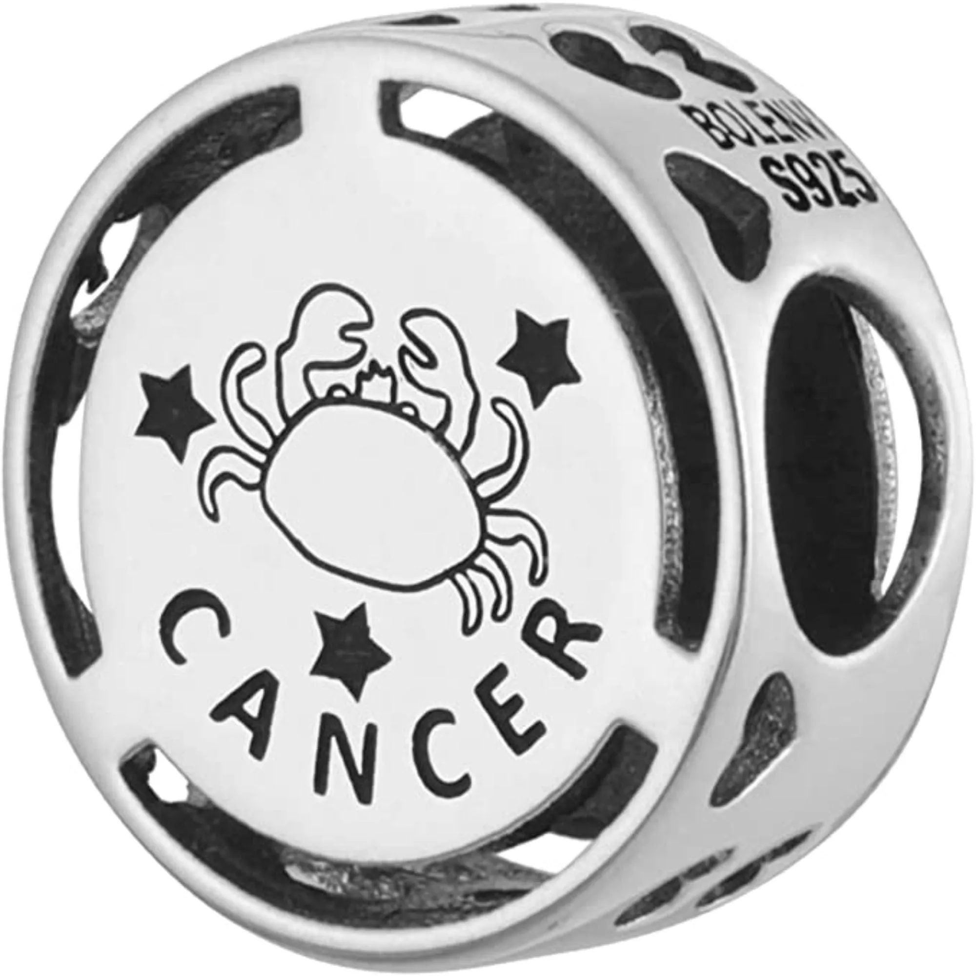 Cancer Zodiac Sign Bead Charm