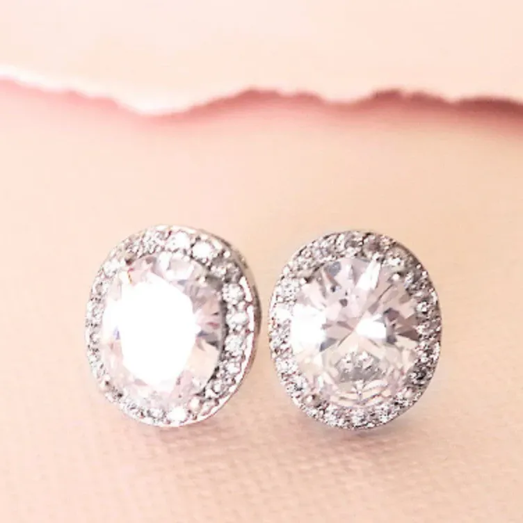 Classic CZ Stud Earrings, Syray