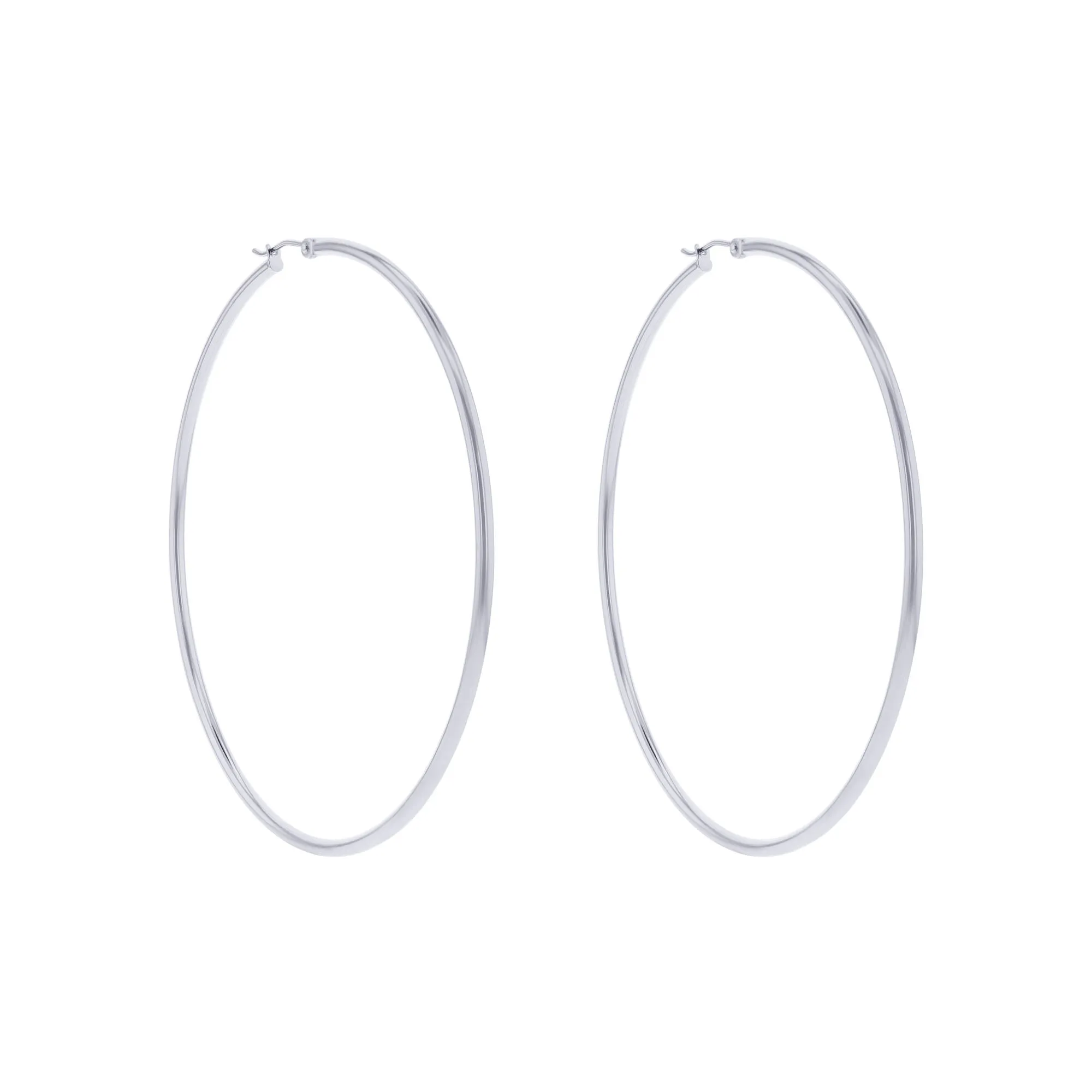 Classic Gold Hoop Earrings - 2x70MM