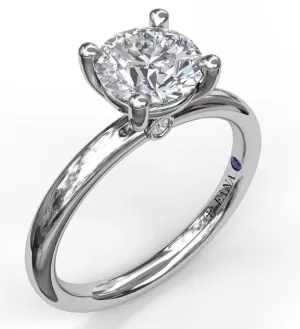 Classic Round Cut Solitaire Engagement Ring