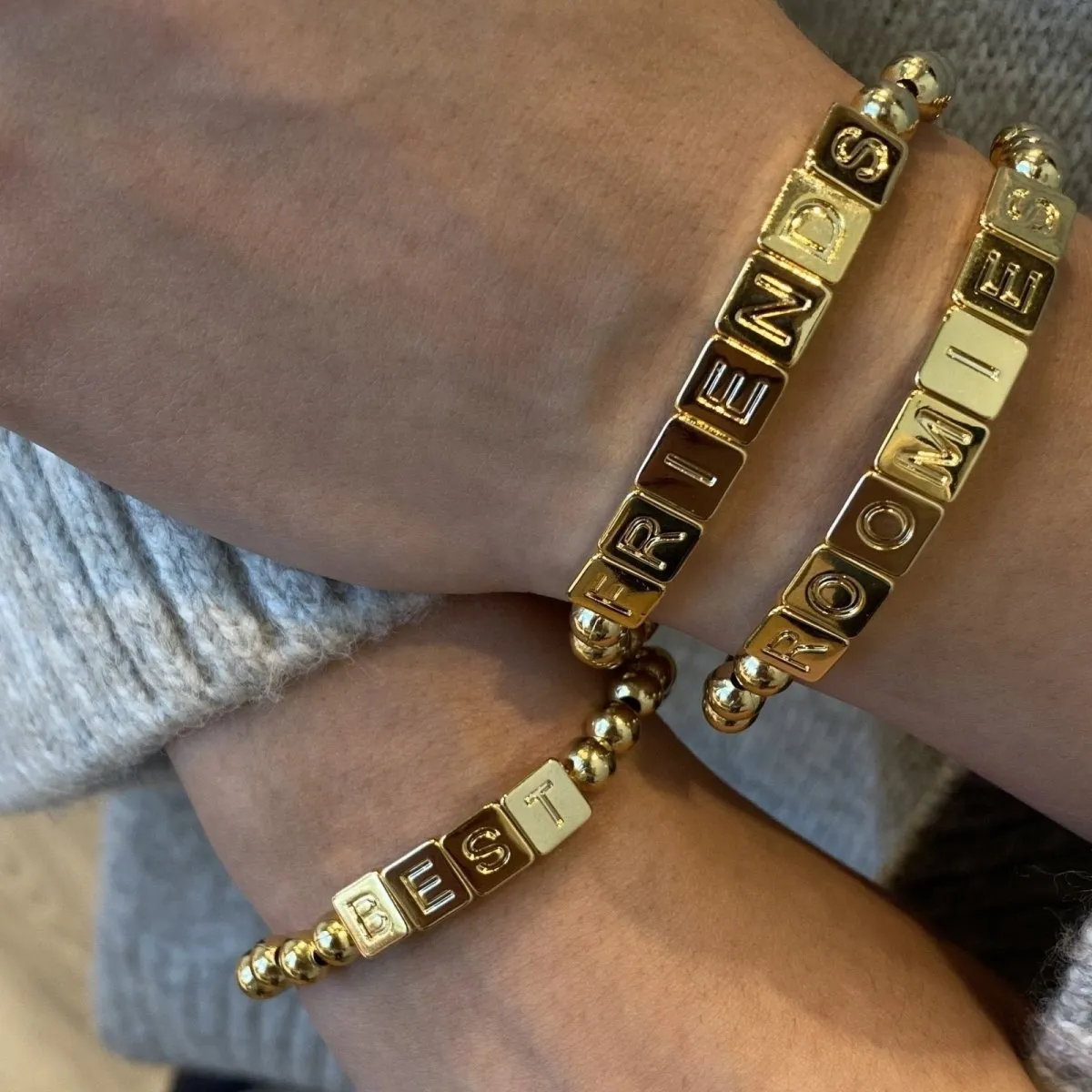 CUSTOM BLOCK NAME BRACELET