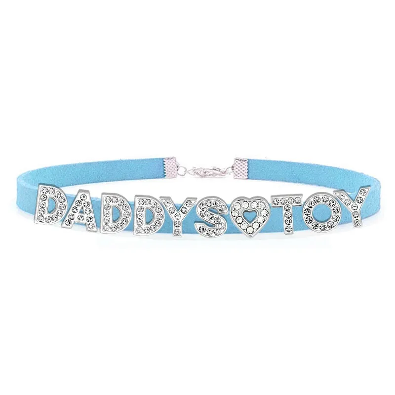 Daddy's Toy Rhinestone Choker