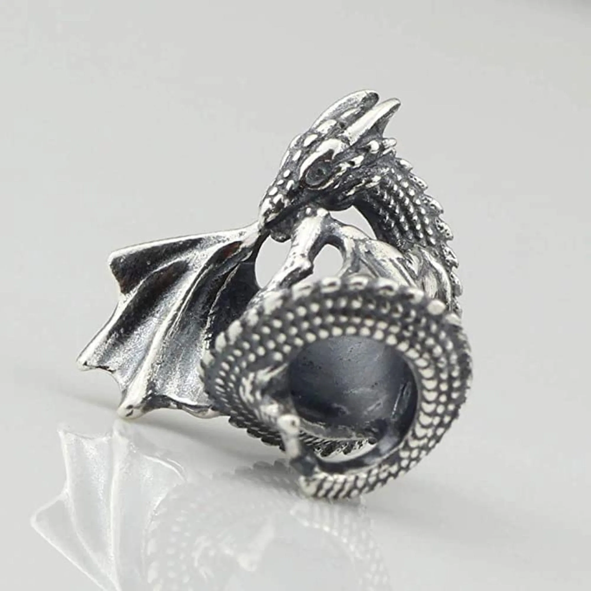 Fairytale Ice Fire Dragon Bead Charm