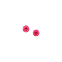 Franck Herval - RUBY gerbera flower stud earrings - Pink