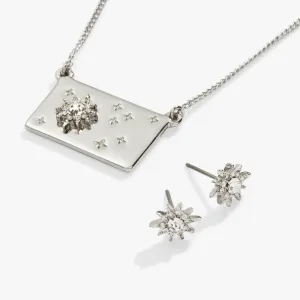 Growth Charm Necklace and Stud Earring Gift Set