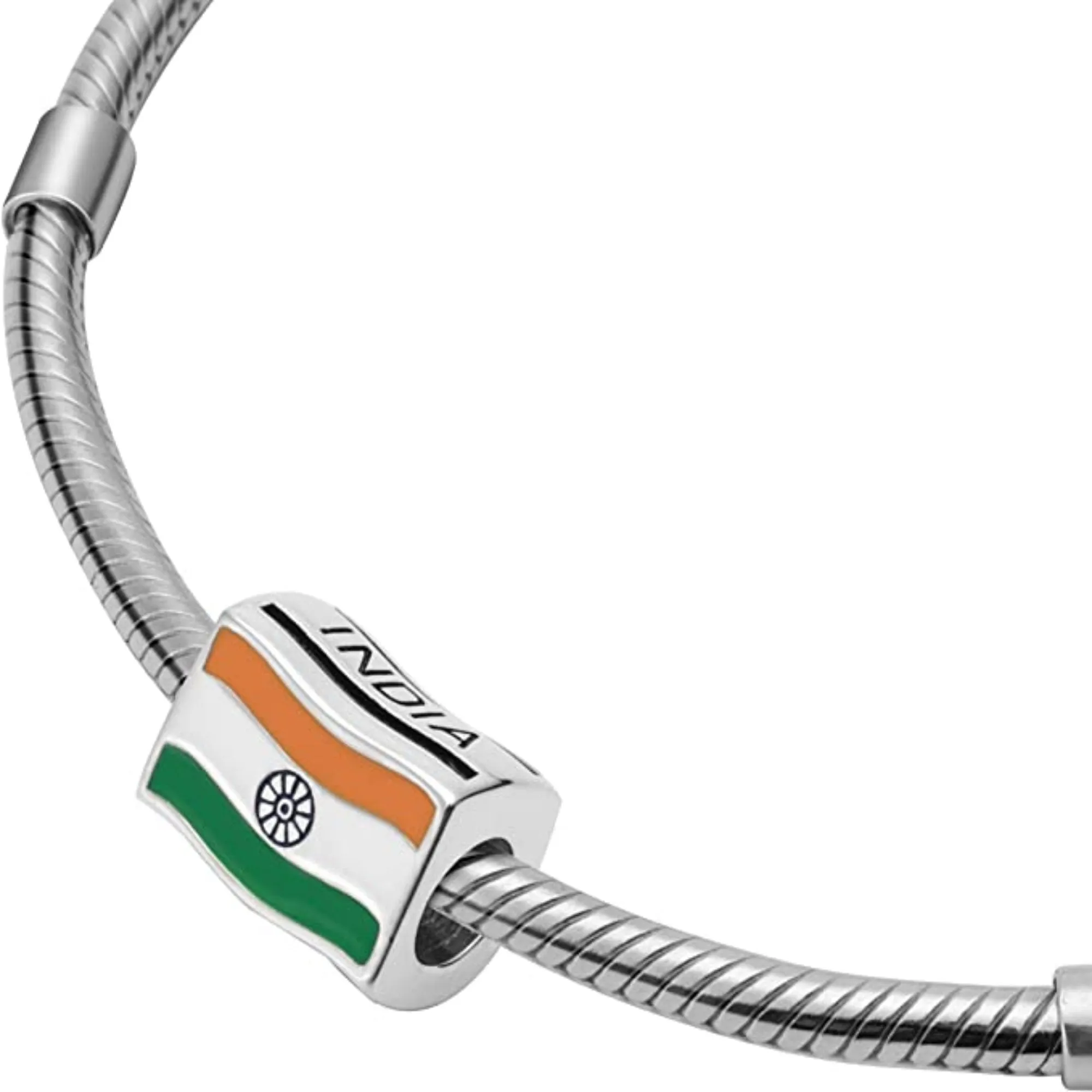 India Flag Country Bead Charm