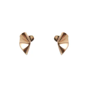 Irregular shape Rose Gold Sterling Earrings