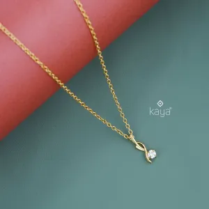 KJ101188 - Simple pendant Necklace