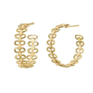 Landscape Link Hoop Earrings