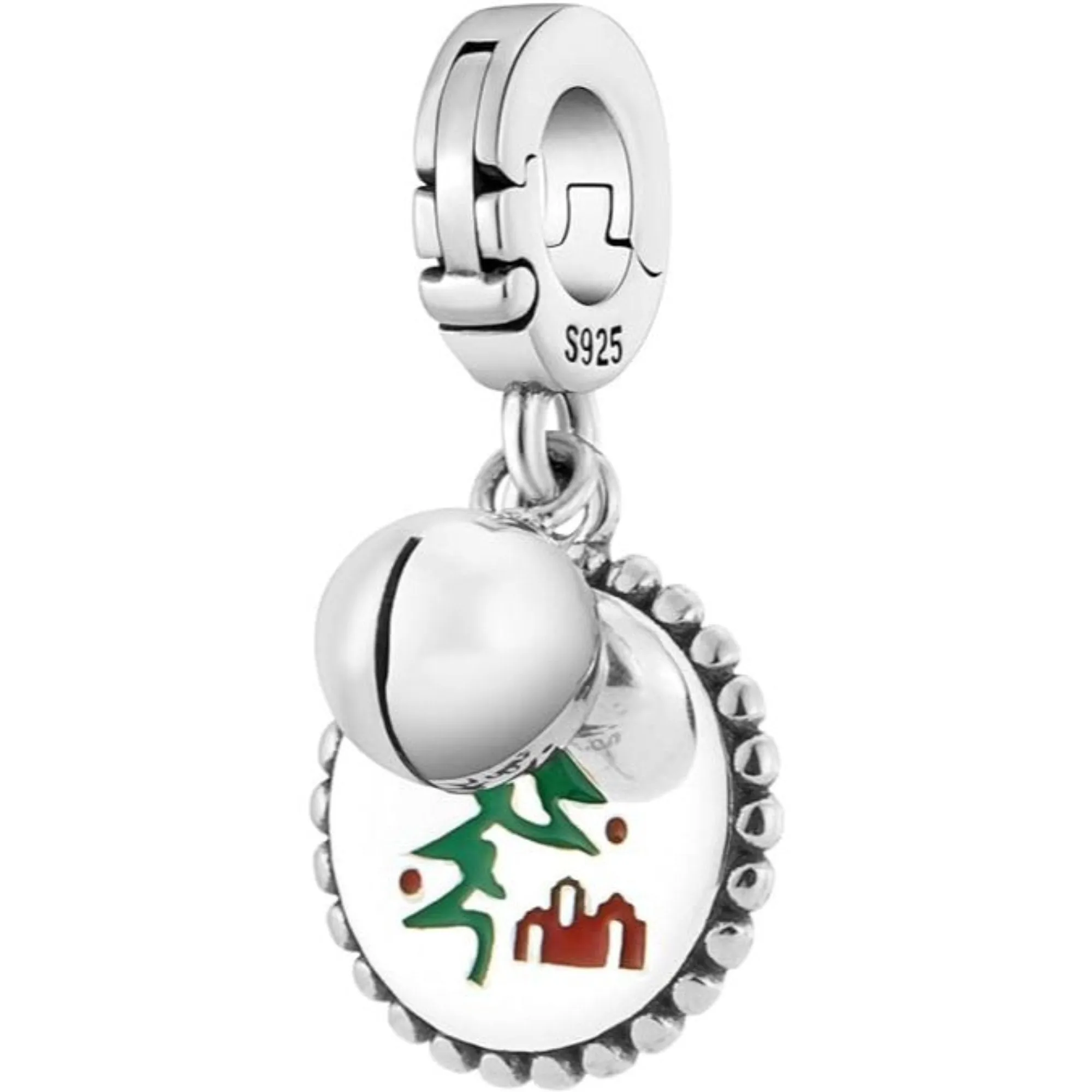 Merry Christmas Pendant Bead Charm