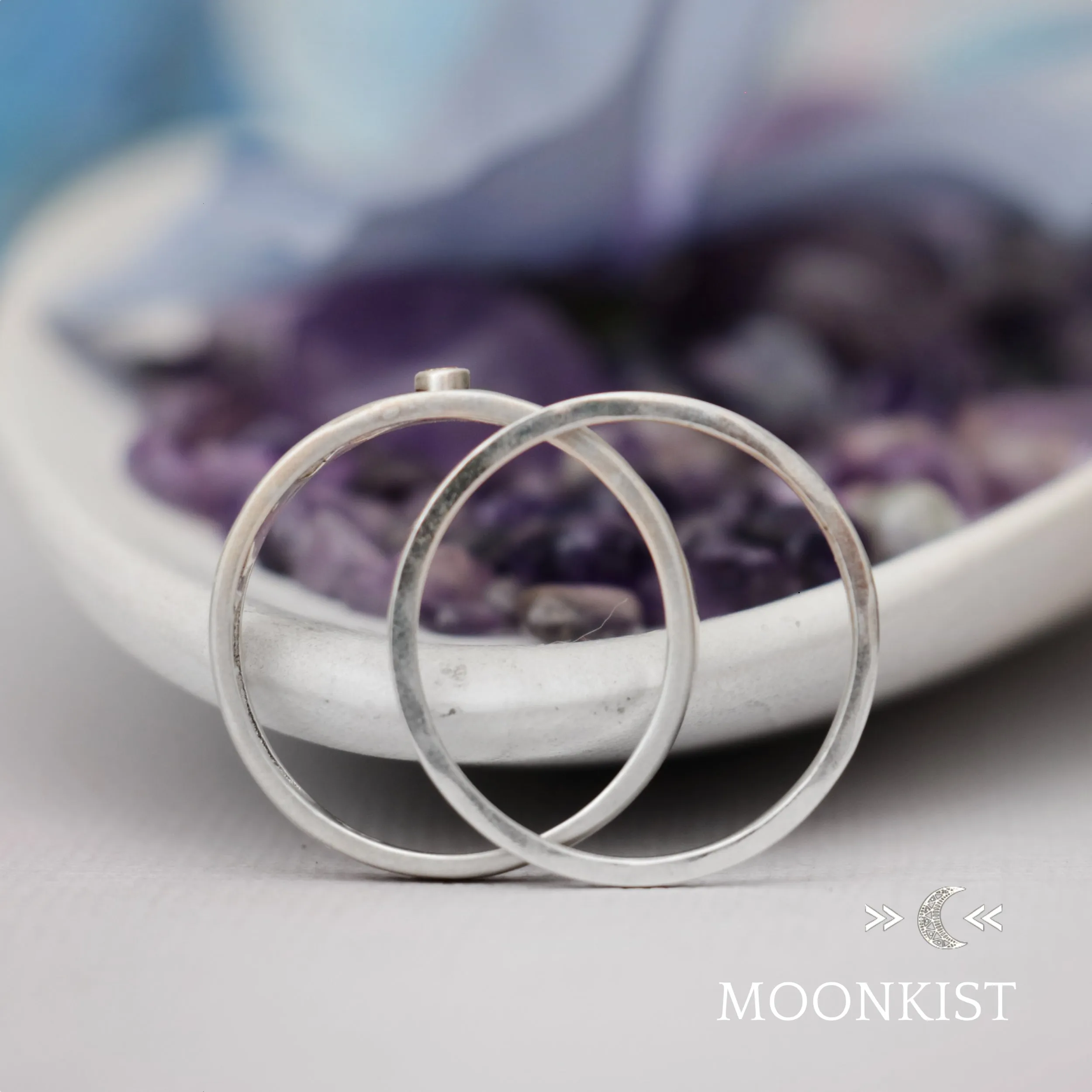 Modern Mountain Engagement Ring Set | Moonkist Designs