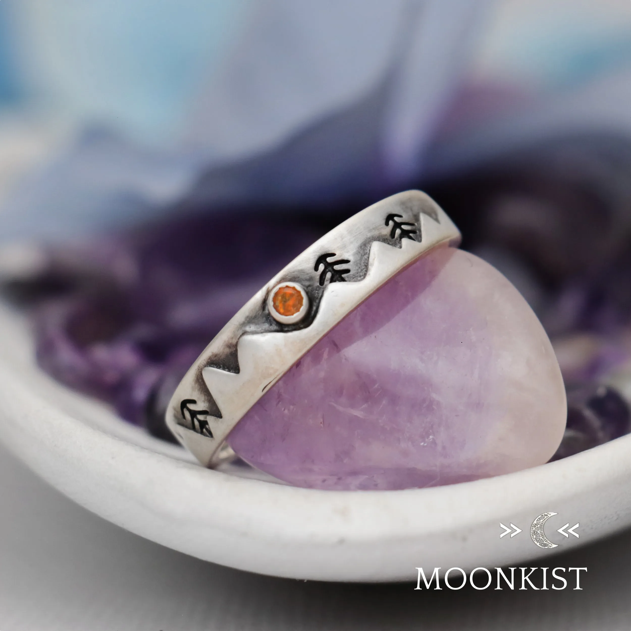 Modern Mountain Range Engagement Ring | Moonkist Designs