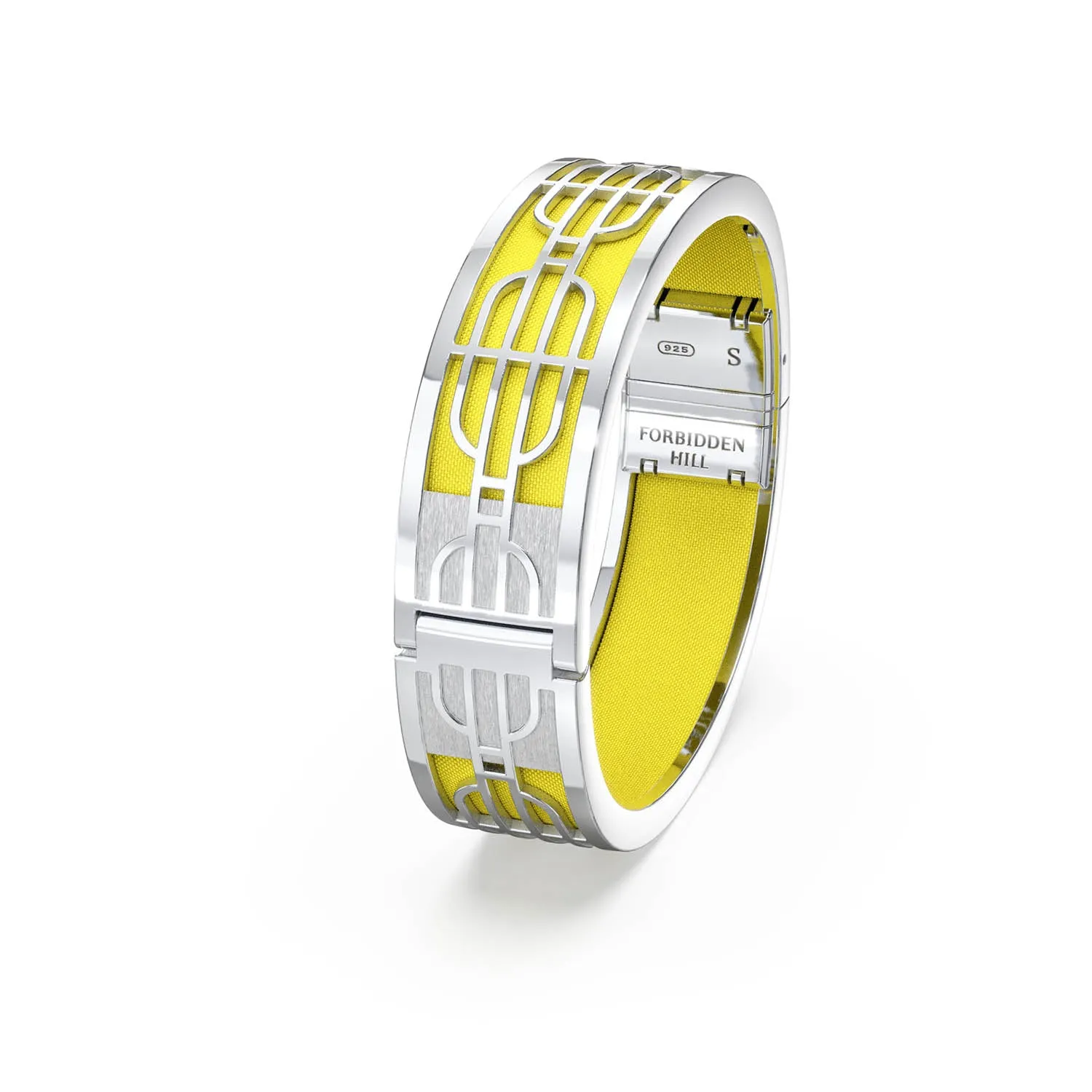 Nanyang Dream Bangle - Starfruit Yellow - Sterling Silver