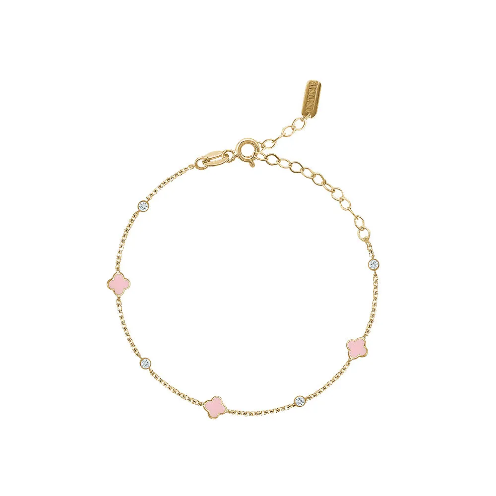 NEW ENAMEL BRACELET CLOVER