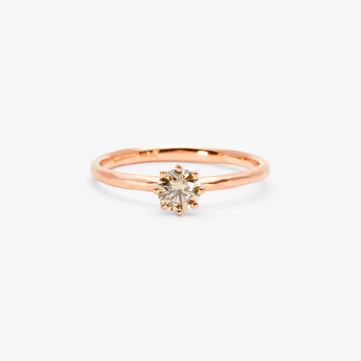 R19005BR | 4.5mm Brown Diamond Blooming Ring