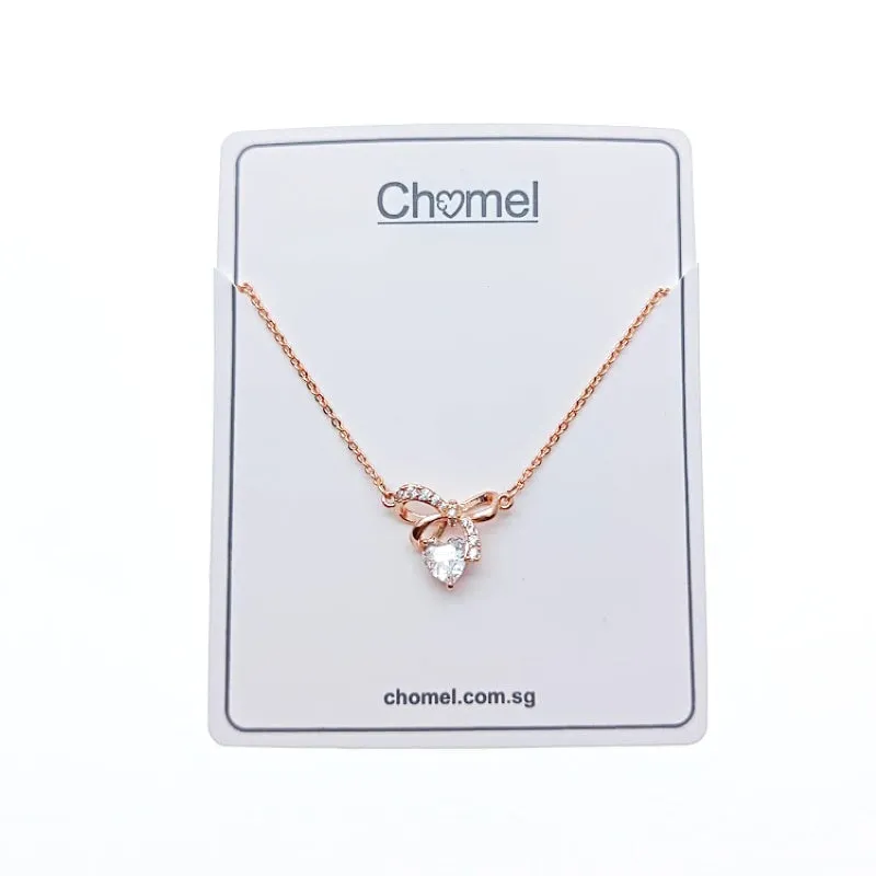 Ribbon Cubic Zirconia Necklace