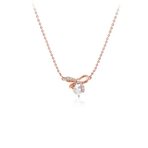 Ribbon Cubic Zirconia Necklace