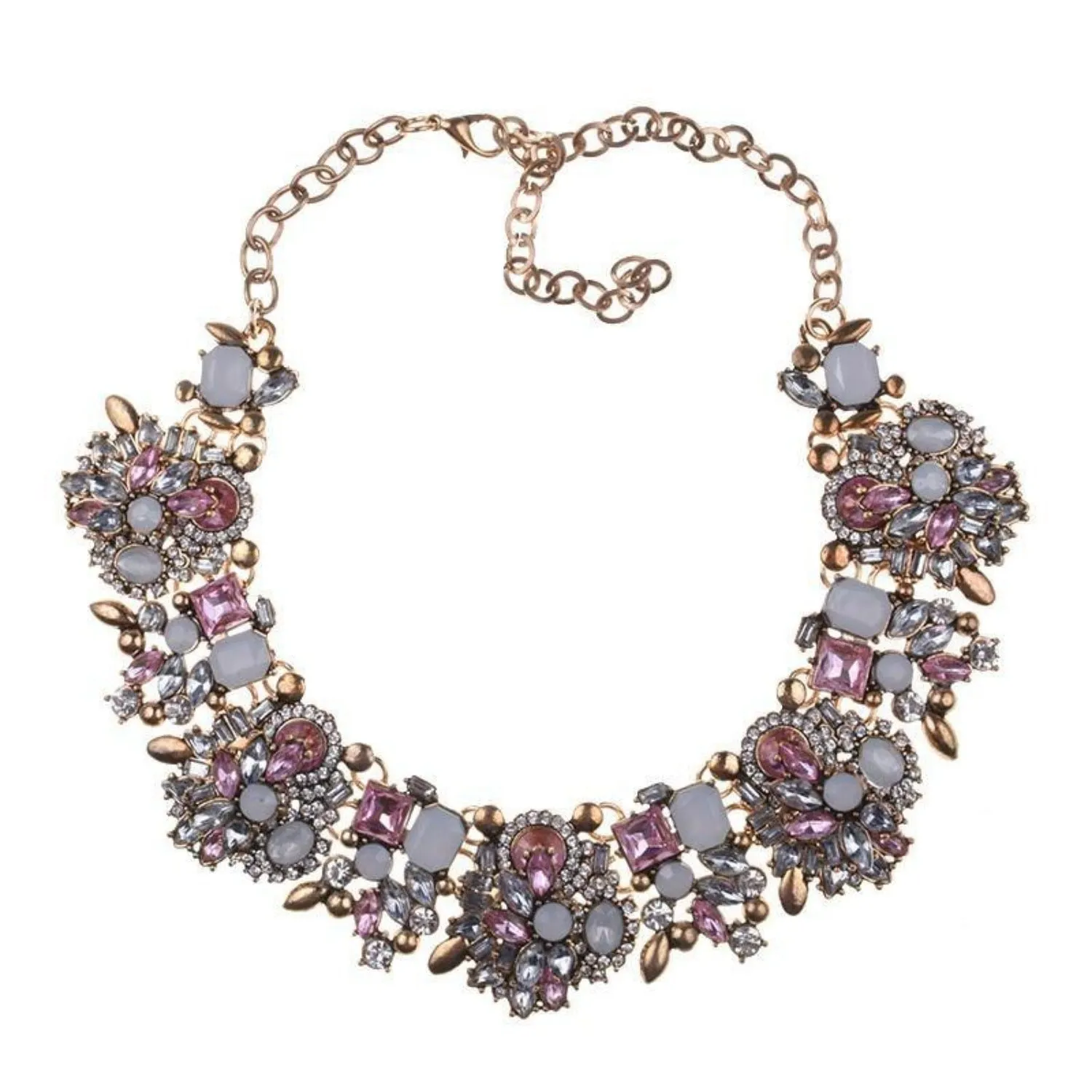 Shaded Rhinestone Necklace