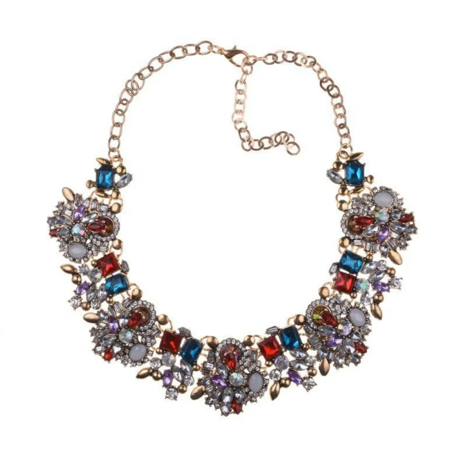 Shaded Rhinestone Necklace