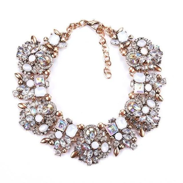 Shaded Rhinestone Necklace