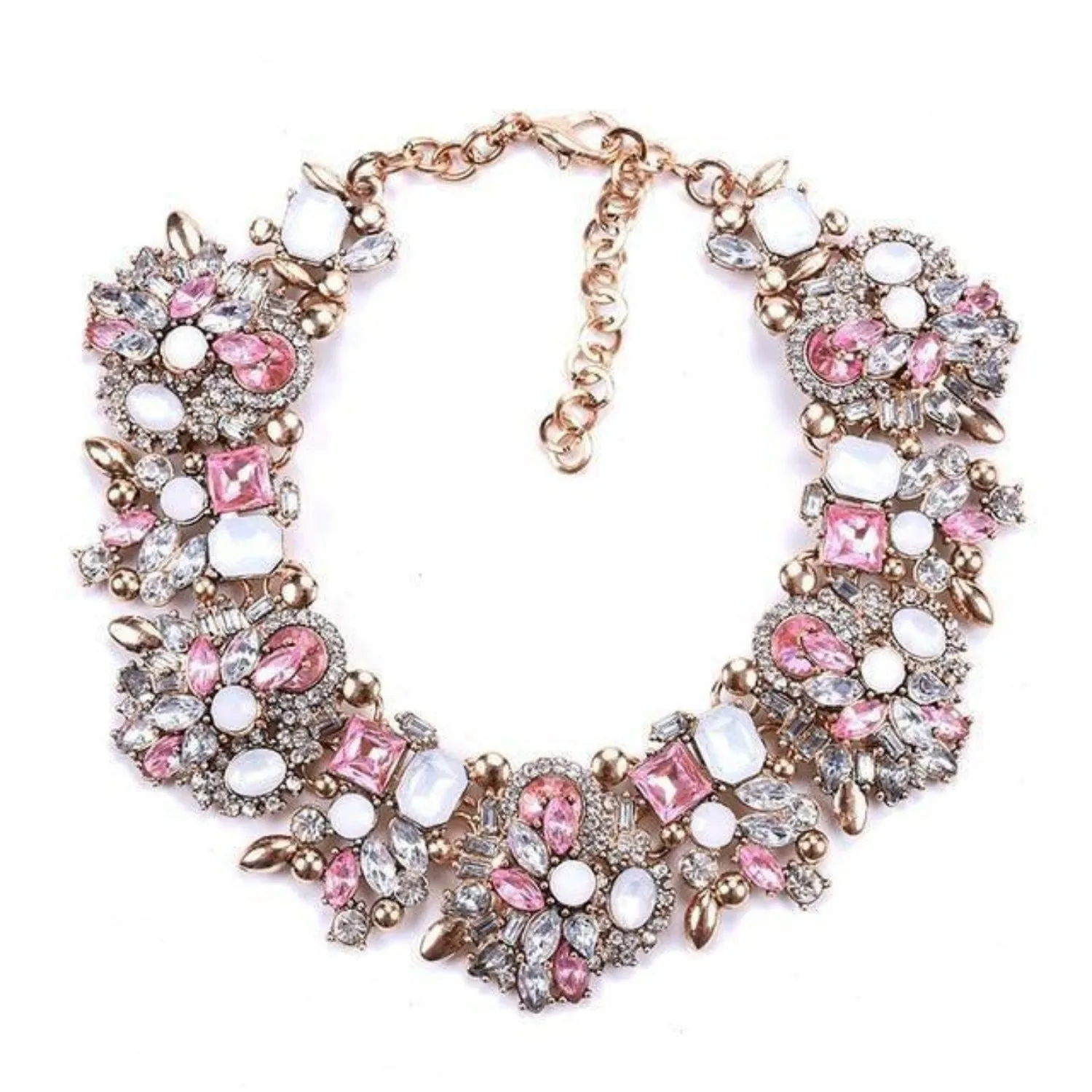 Shaded Rhinestone Necklace