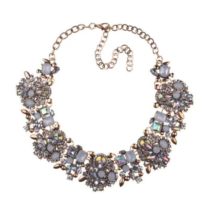 Shaded Rhinestone Necklace