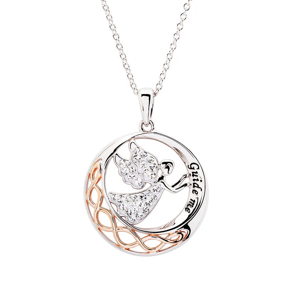 Swarovski Guide Me Angel Celtic Pendant