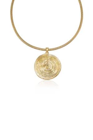 Swirl Pendant Choker