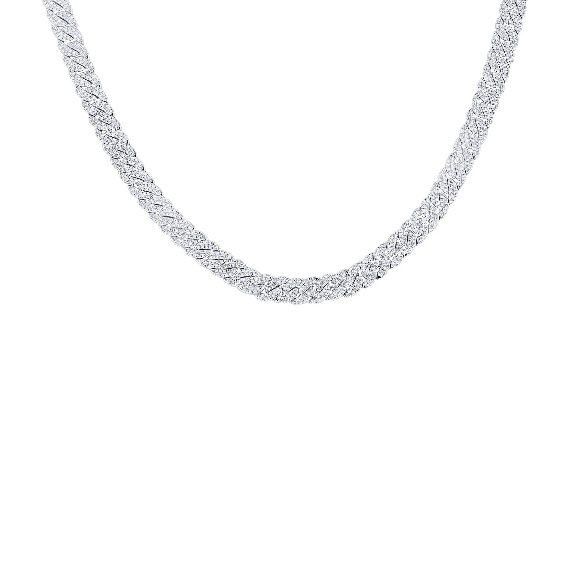 Vail Pave Diamond Tennis Necklace